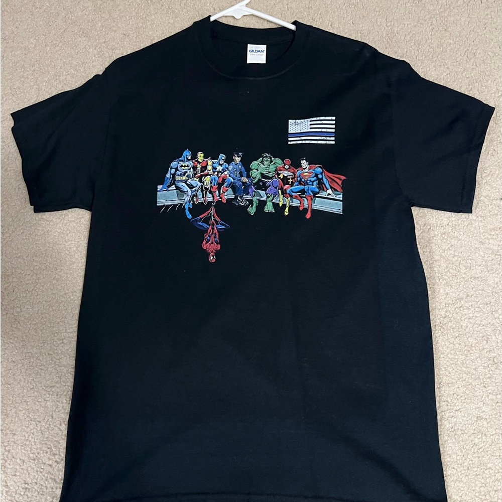 Gildan Black Short Sleeve Tee with Vibrant Graphic